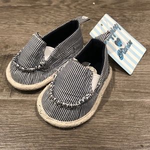 NEW Stepping Stones Canvas Striped Slip On Shoes